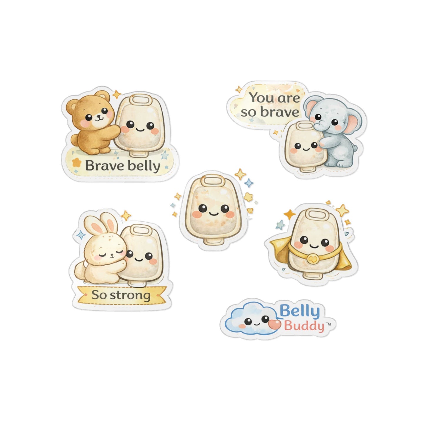 Belly Buddy™ Brave Little Bellies Little Explorer Ostomy Stickers