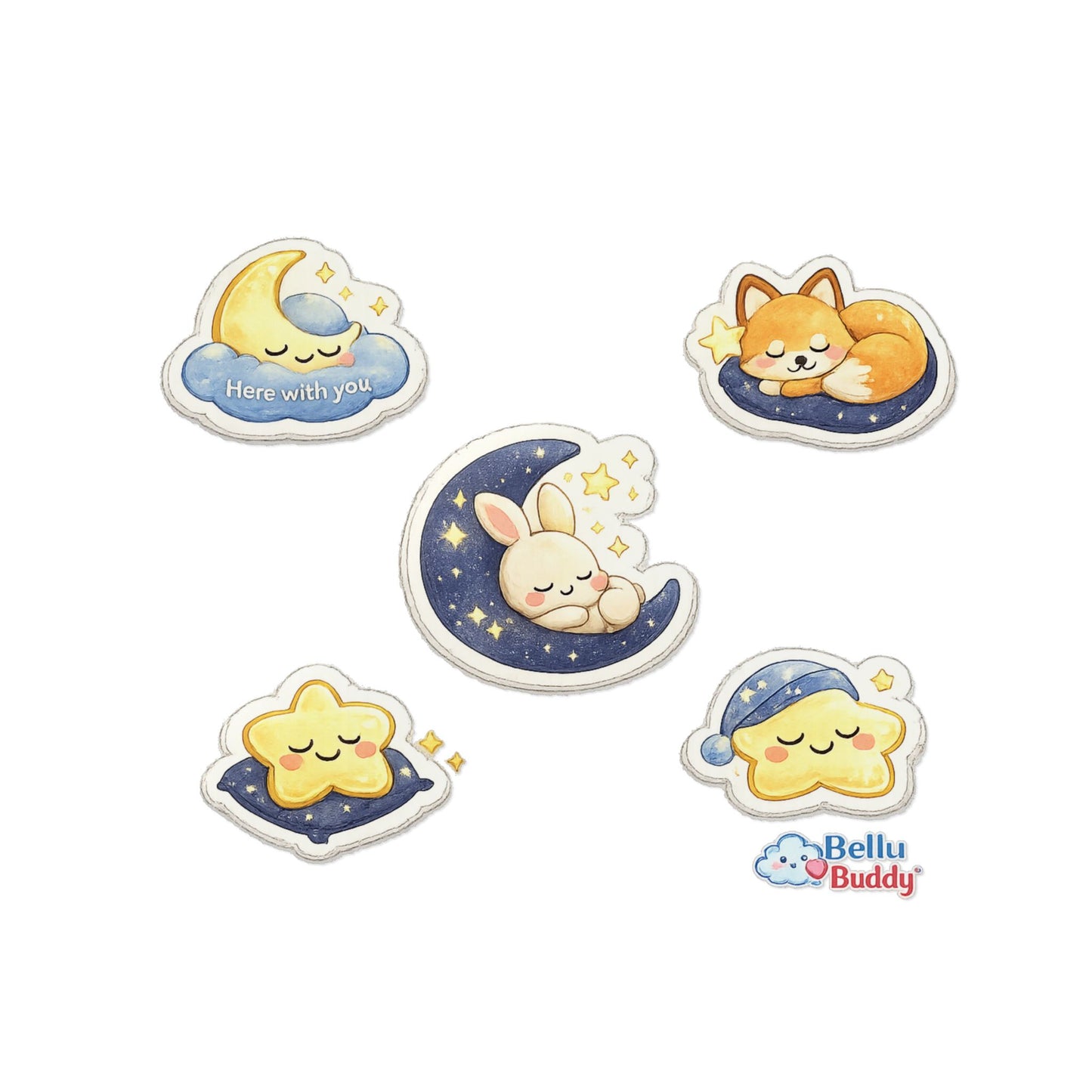 Belly Buddy™ Quiet Nights - Newborn Ostomy Stickers