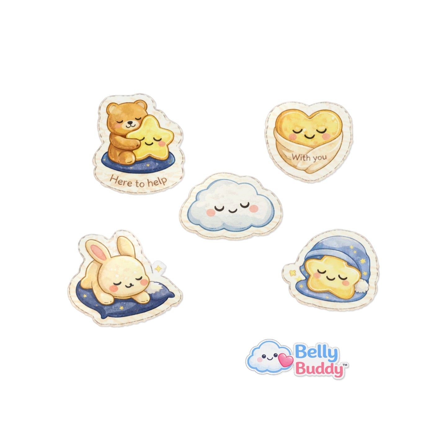 Belly Buddy™ Little Comforts Newborn Ostomy Stickers
