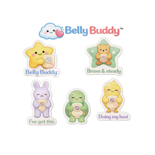 Belly Buddy™ Brave & Steady - Big Kid Ostomy Stickers