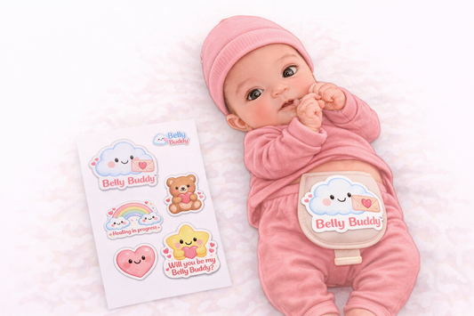 Belly Buddy™ Brave Hearts Newborn Ostomy Stickers