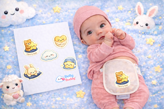Belly Buddy™ Little Comforts Newborn Ostomy Stickers