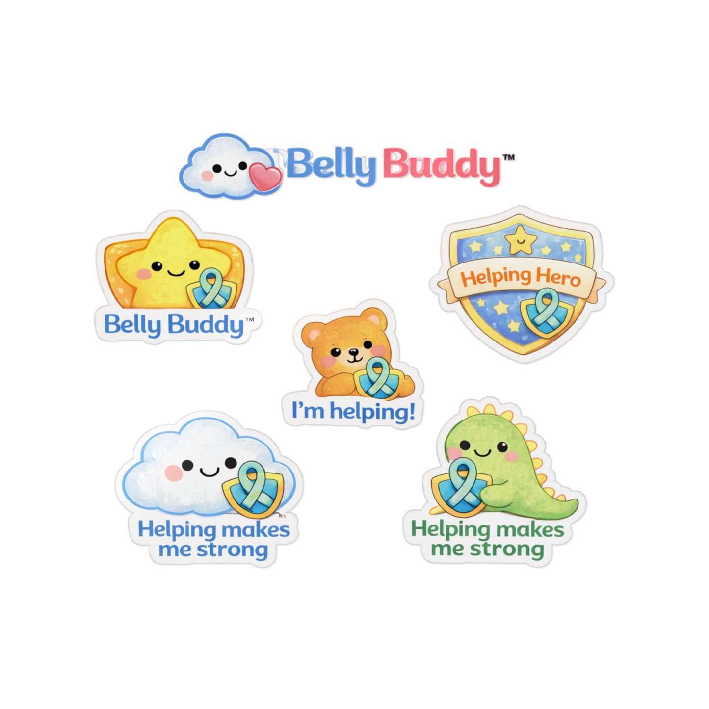 Belly Buddy™ Helping Heroes - Big Kid Ostomy Stickers