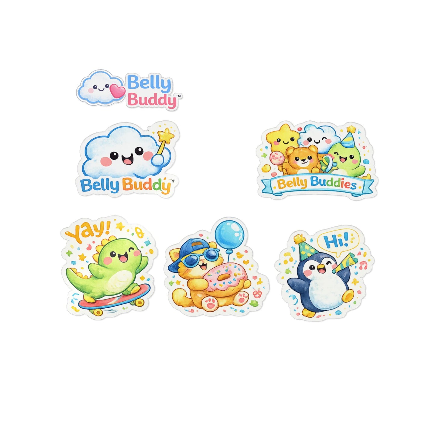 Belly Buddy™ Fun Buddies- Big Kid Ostomy Stickers