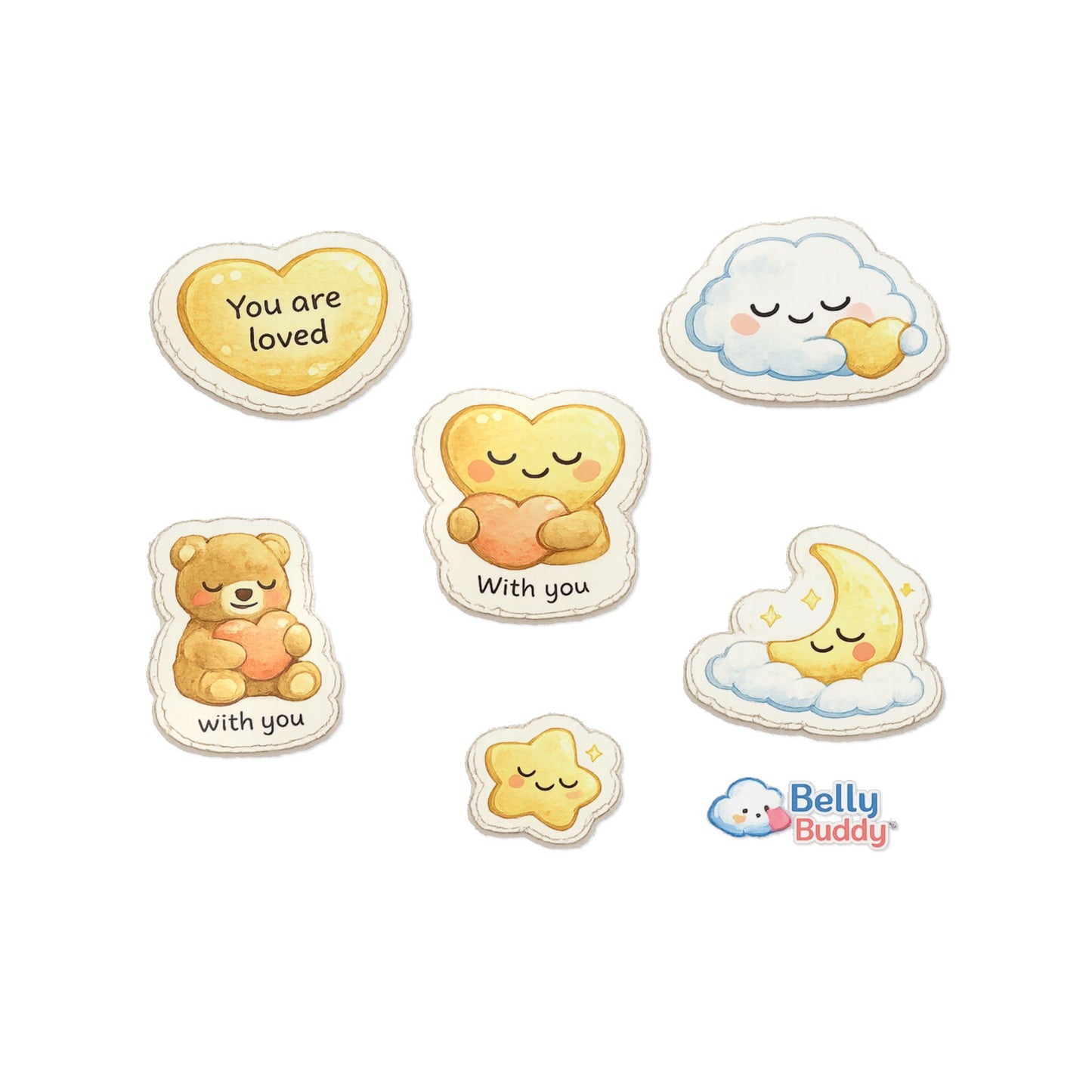 Belly Buddy™ Healing Helpers - Newborn Ostomy Stickers