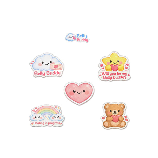 Belly Buddy™ Brave Hearts Newborn Ostomy Stickers